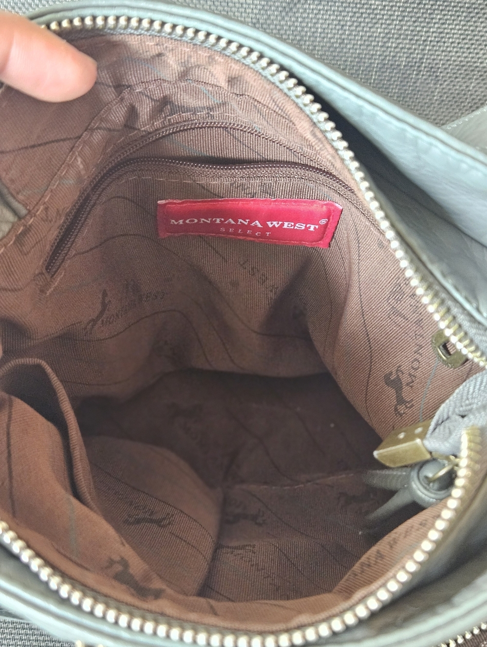 Mountain West Washed Leather Crossbody Bag View 5